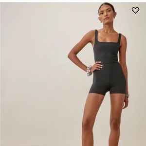 Reformation ecomove Dev short jumpsuit in black size Medium